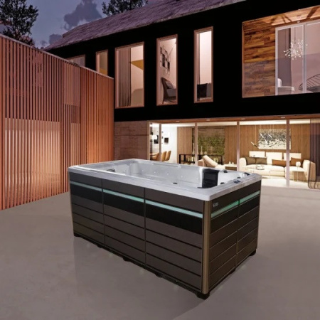 Плавательный СПА бассейн с ламельным противотоком Bigeer Каро